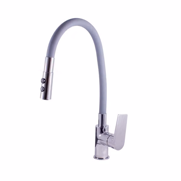 Slezák-RAV: Miscelatore per lavello con braccio flessibile e doccia COLORADO CO119.5/12 Cromo No.1 flessibile 3/8''