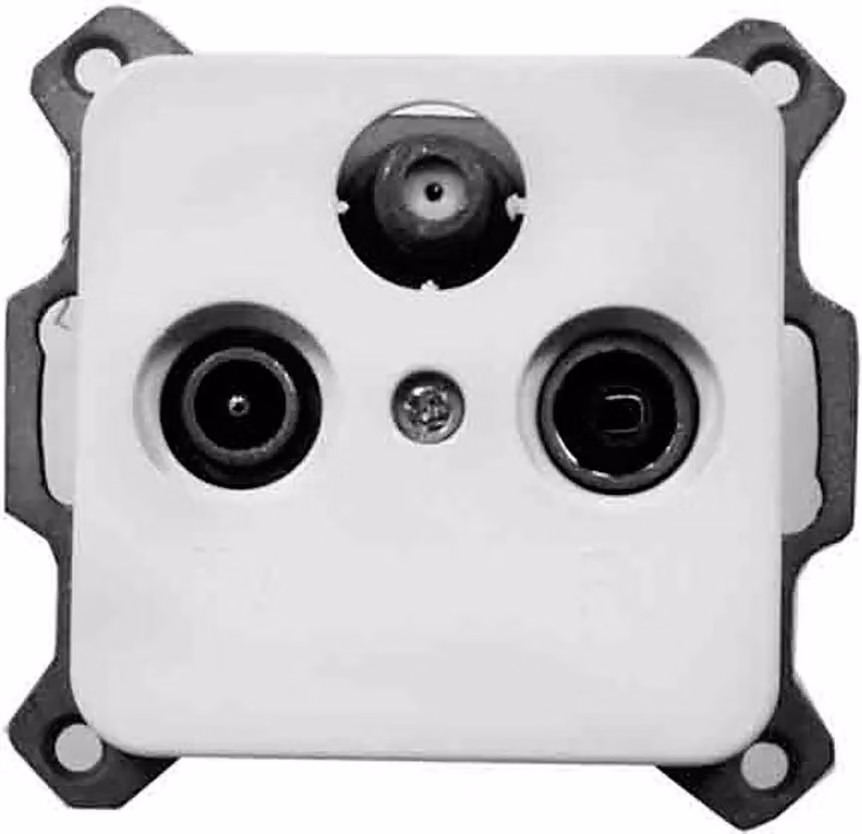 Distributore d'antenna EDM Bianco 16 A Incorporato