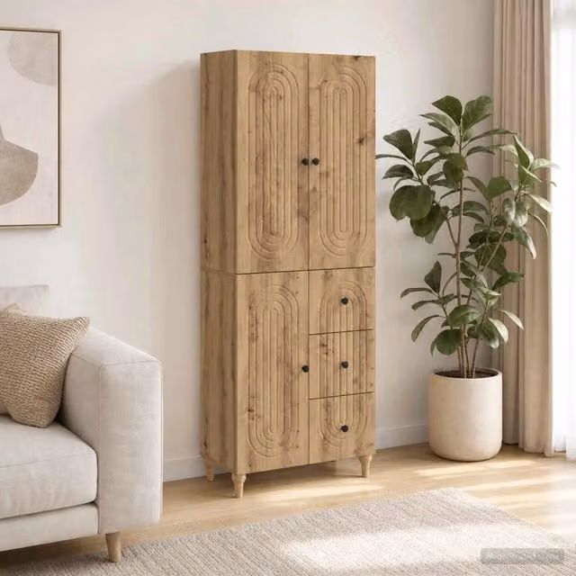 Set di armadi 2 pz Rovere Artigianale Legno ingegnerizzato 3416483