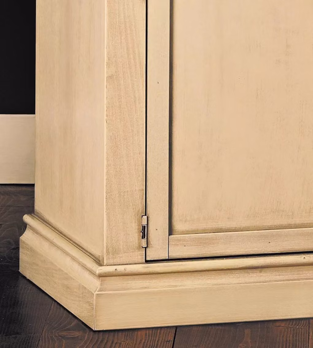 Porta TV 2 ante in legno stile shabby chic color beige e bianco Mobili 2G L/P/H: 84 x 40 x 75 cm – 2
