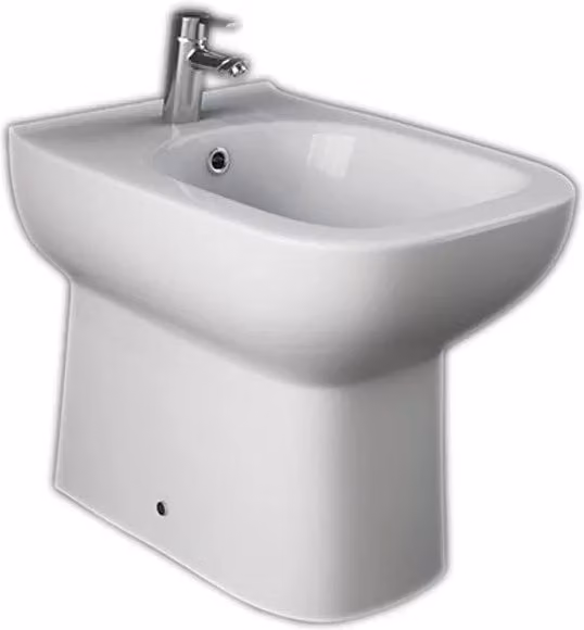 Bidet filo muro Idrobric serie River in ceramica bianco L/P/H: 50 x 40 x 36 cm