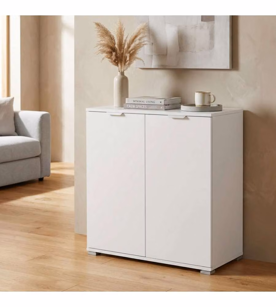 Cosma Armadietto 2 Ante Bianco 75x38x85 cm - Truciolare Bilaminato