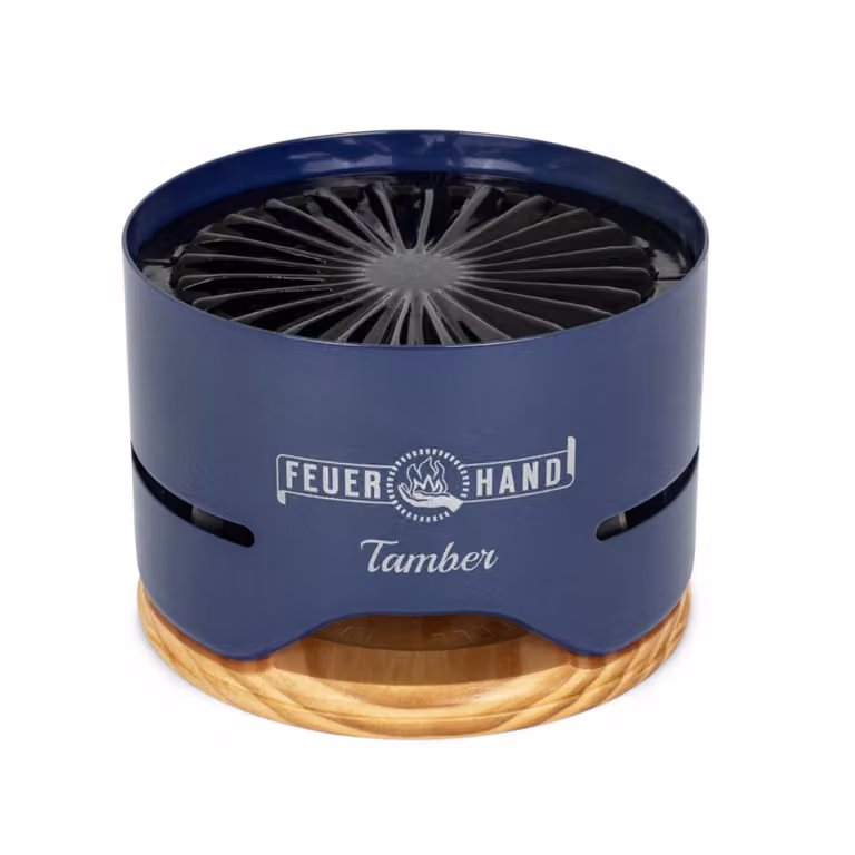 Firehand - Griglia da tavolo Tamber - Blu - 20x20x14cm