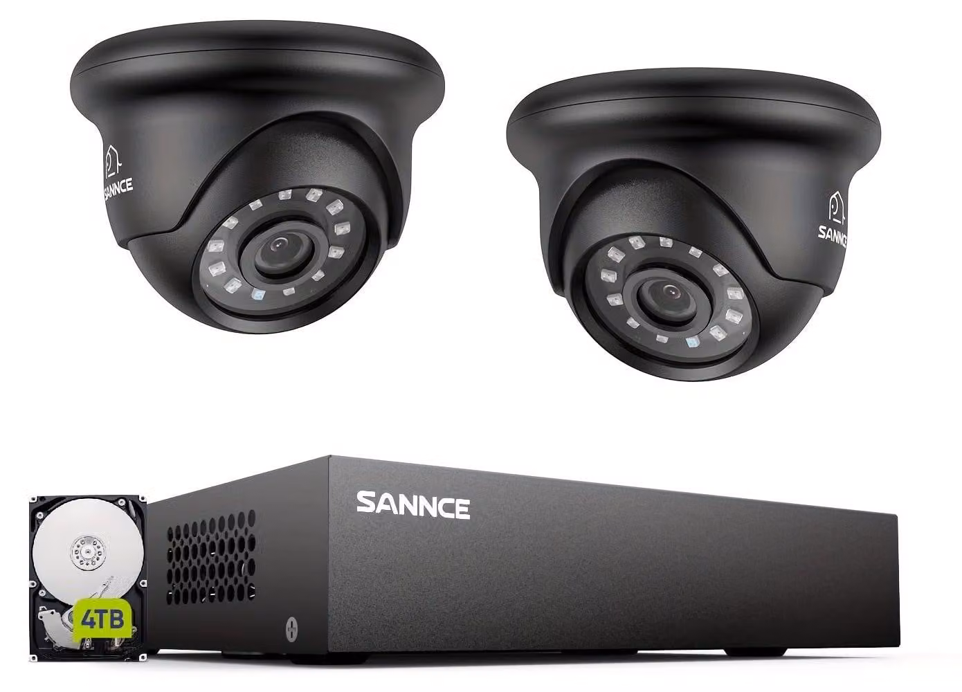 Sistema di sicurezza - Videosorveglianza - Kit di telecamere - Sistema di videosorveglianza - Sistema di sicurezza DVR - Disco rigido da 4TB