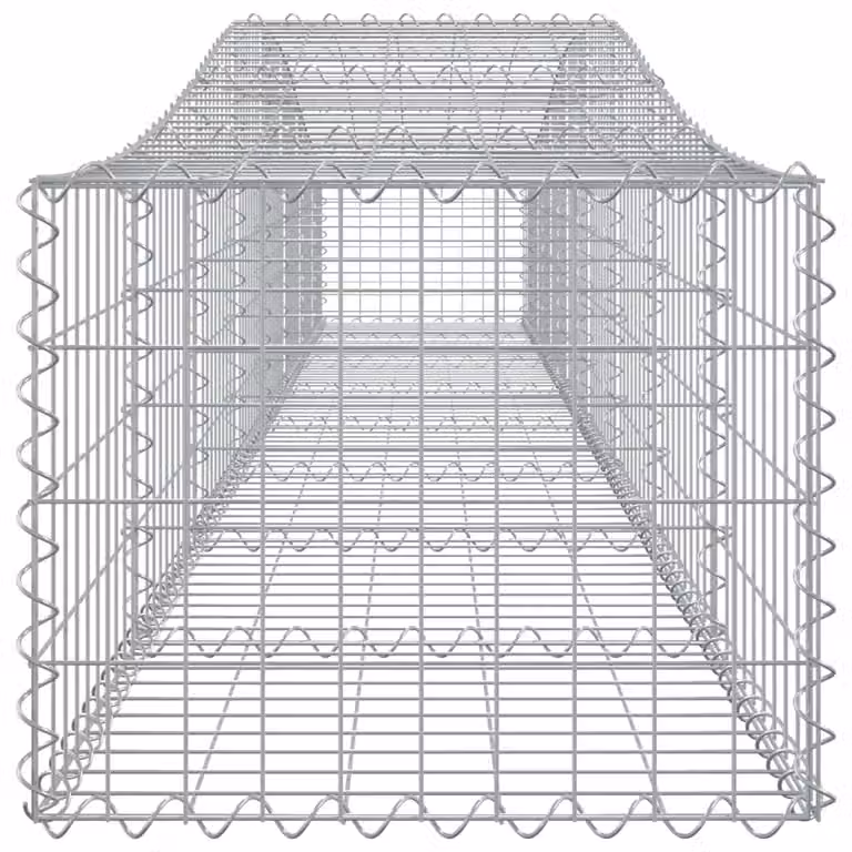 Cesto Gabbione ad Arco 400x50x40/60 cm Ferro Zincato