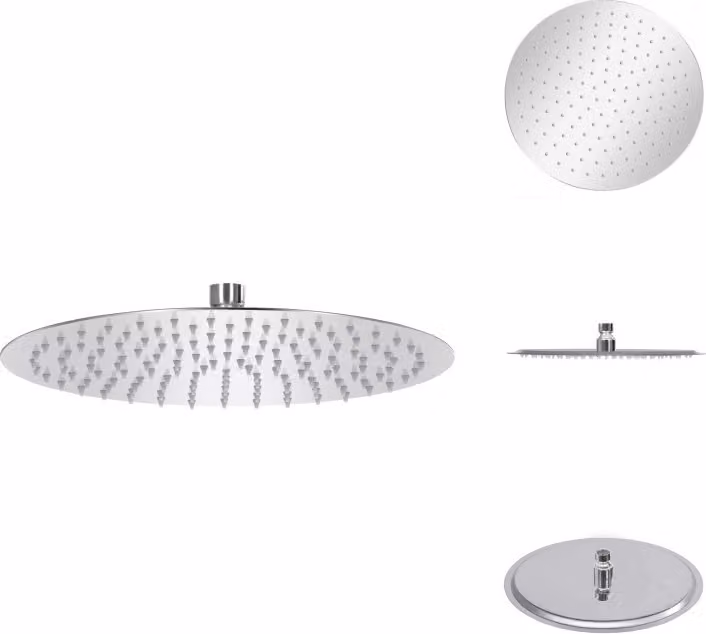 vidaXL Doccia a pioggia 304 acciaio inox 30 cm rotonda - Soffioni doccia