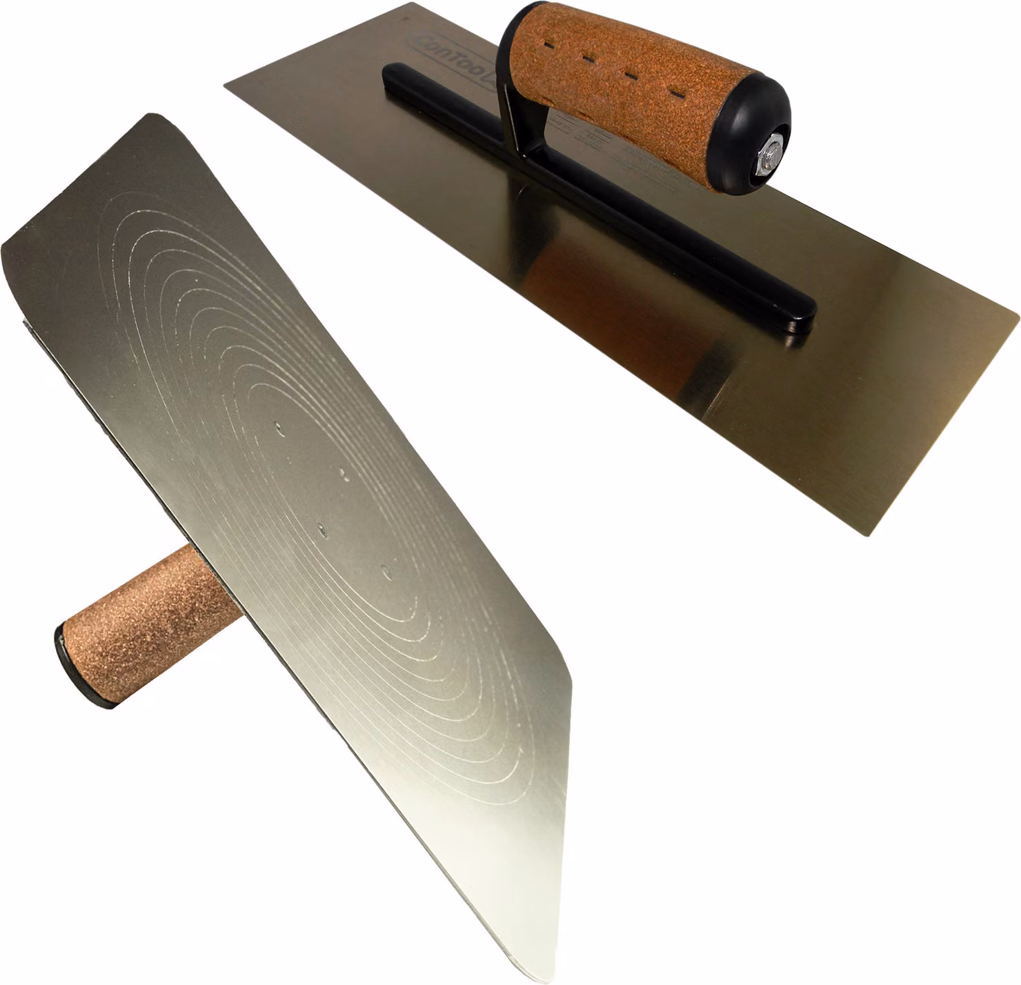 Vassoio per cazzuola Hawk 33x33cm+Cazzuola lisciante 295mm per la lisciatura CONTOO Set