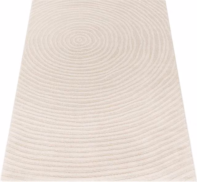 Tappeto moderno Aurora beige con design geometrico scandinavo L: 120 cm, P: 160 cm – 1