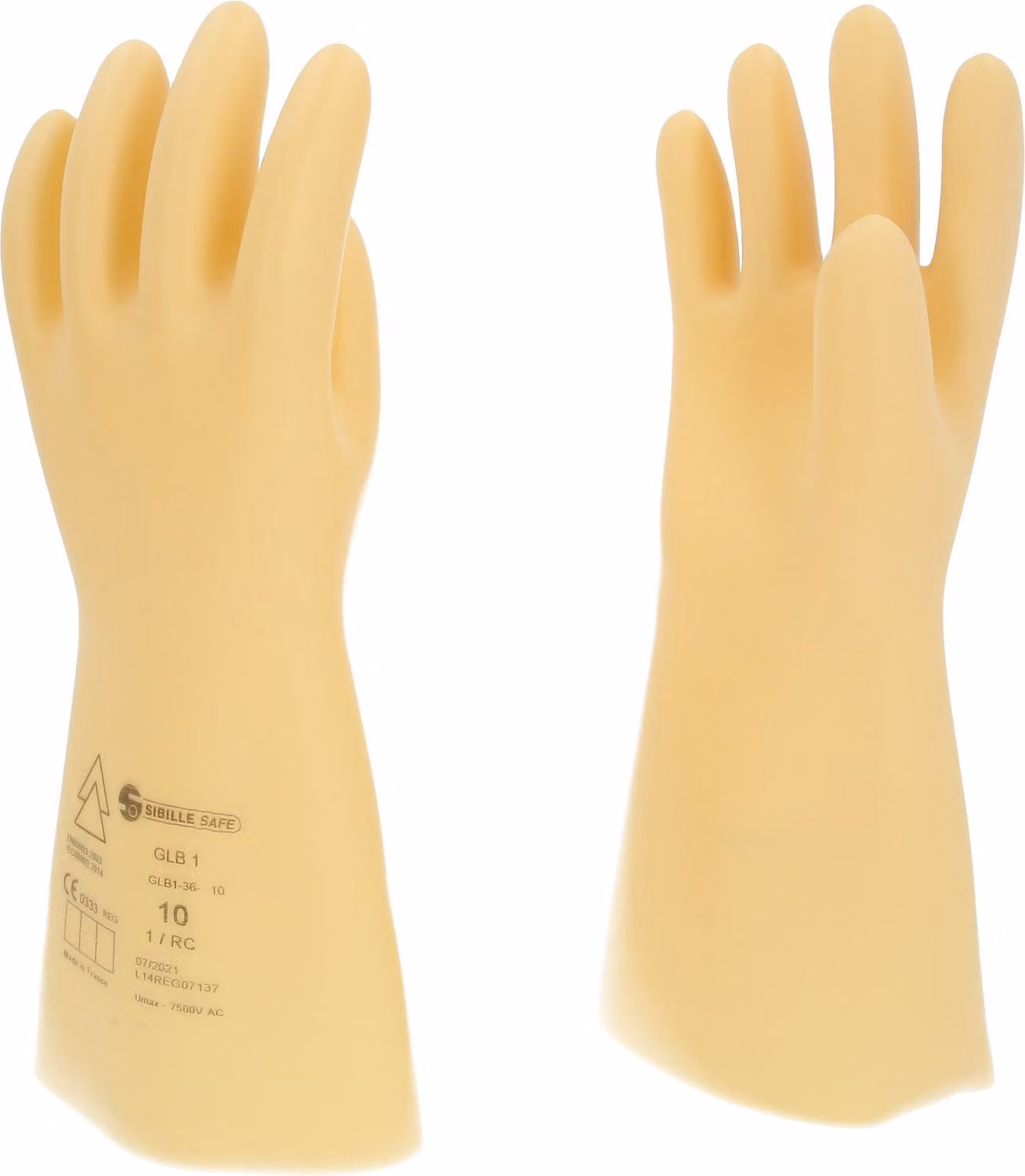KS TOOLS Guanto di protezione per elettricisti con isolamento protettivo taglia 10 classe 1 bianco - 117.0054