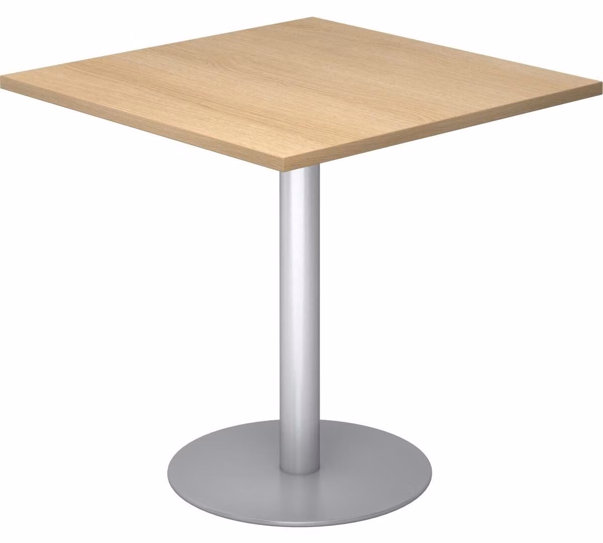 BISTRO F88Q S - Tavolo da riunione modulare 80 x 80 in rovere argento