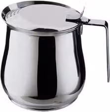 Set Teiera in Acciaio Inox con 2 Tazze Alpi Colore Cromo Lucido Capacità 250ml