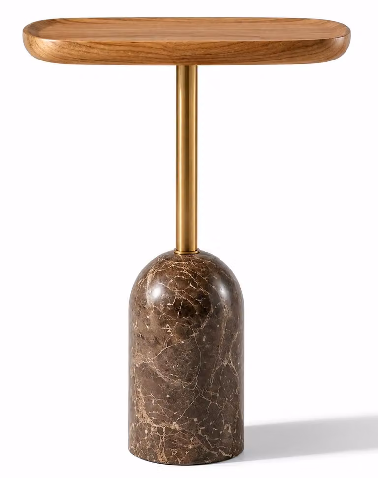 2 tavolini laterali, stile moderno, colore marrone, nuovi, pratici, ideali per il soggiorno, in legno