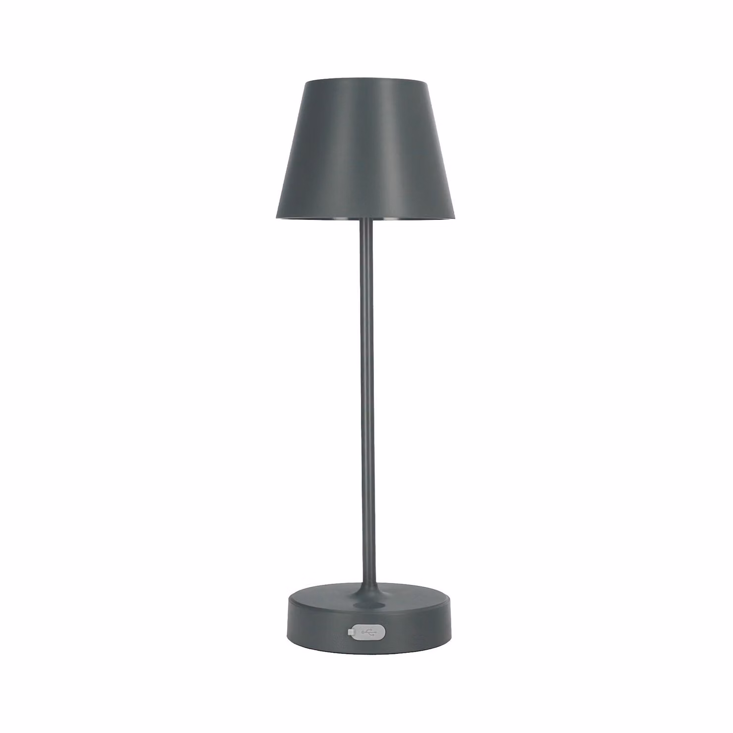 NELI Lampada da tavolo LED 2,7W, CCT+RGB grigio, con batteria ricaricabile, 2200mAh, IP54, 200lm, 33cm, EDO777720 Soluzioni EDO