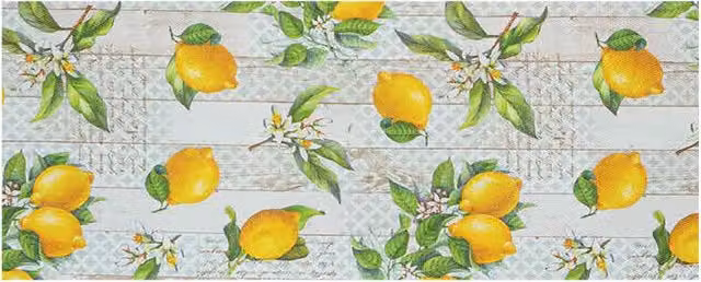 Tappeto Passatoia Gimmy Fantasia Floreale Gialla per Corridoio