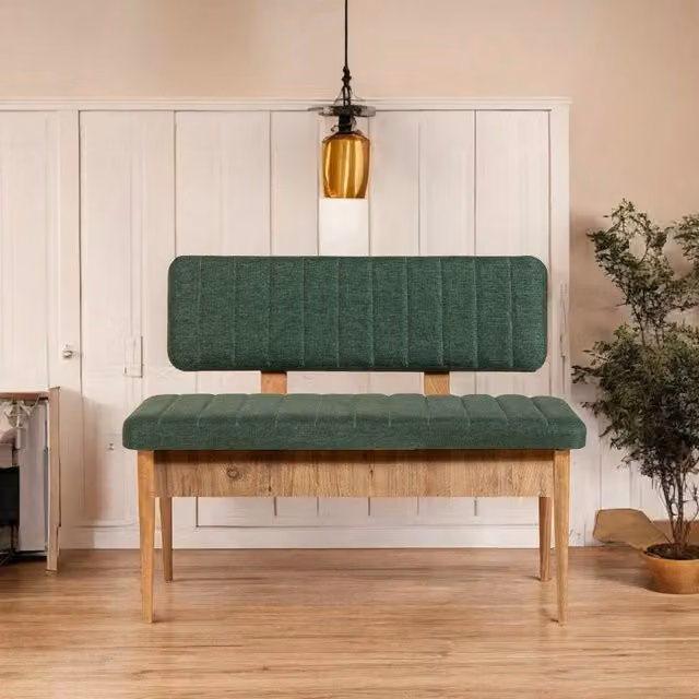 Panca Salento DMORA in legno color marrone quercia, L: 110 cm, P: 40 cm, H: 85 cm – 1