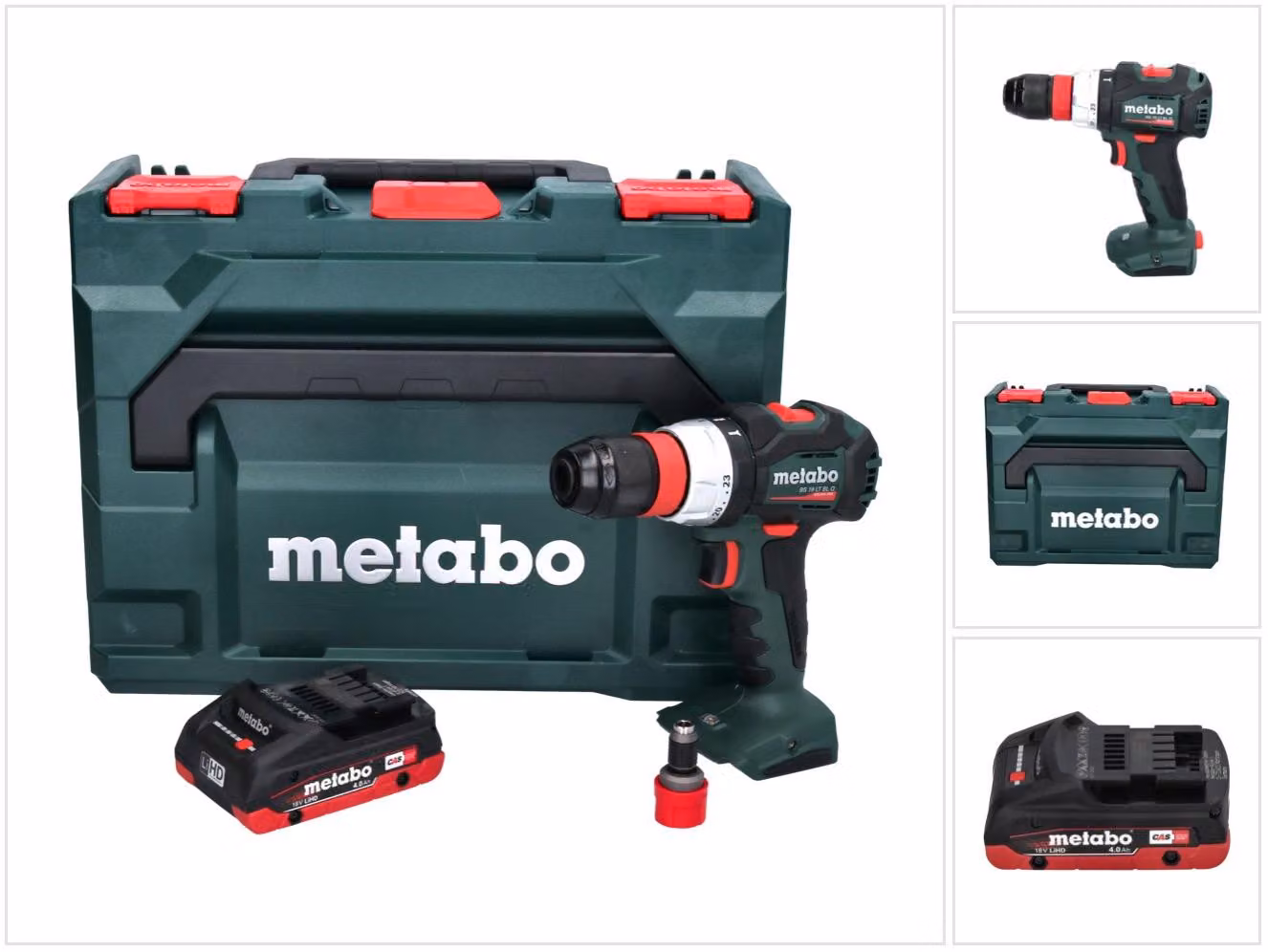 Metabo BS 18 LT BL Q Trapano avvitatore a batteria 75 Nm 18 V brushless + 1x batteria 4,0 Ah + valigetta - senza caricabatterie
