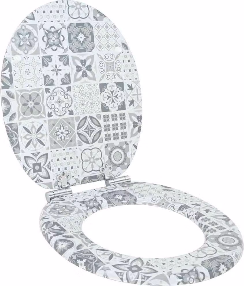 Sedile per toilette con chiusura morbida 44 x 38 cm