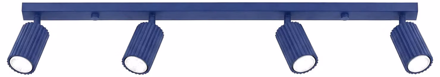 Plafoniera KARBON 4L ultramarina 4xGU10 10W in alluminio 16,5x6,5x81 cm Sollux Lighting