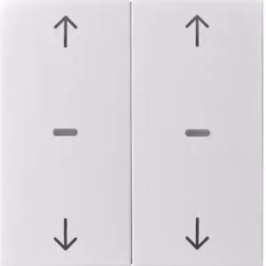 Berker 80961382, Pannello con pulsanti, Bianco, Termoplastica, Berker S.1/B.x, 1 pezzo