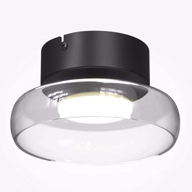 Maytoni Plafoniera soffitto FLOAT, dimmerabile, Chiaro / Trasparente, Soggiorno / Sala da pranzo, Vetro, Moderno, Plafoniera
