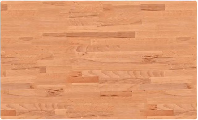 Piano Bagno in Legno Massello di Faggio Marrone CFW6137744 L: 100 cm, P: 60 cm, H: 2,5 cm