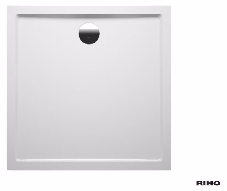 RIHO Sion receveurs de douche rectangulaires, écoulement 90mm, sans pieds ni tablier, blanc brillant, D003007005, D003007005