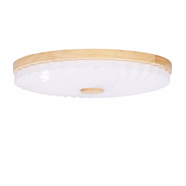 Plafone LED LEMO - 24W, 4000K (bianco freddo), 38 cm, marrone/bianco