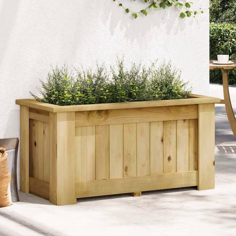 vidaXL Fioriera Rialzata 100x50x50 cm in Legno di Pino Impregnato