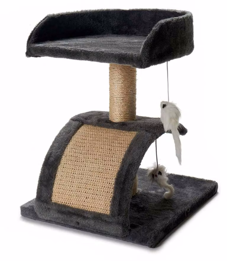 Albero per gatti Wellhome con sisal e cuccia, dimensioni 31 x 12 x 34,5 cm