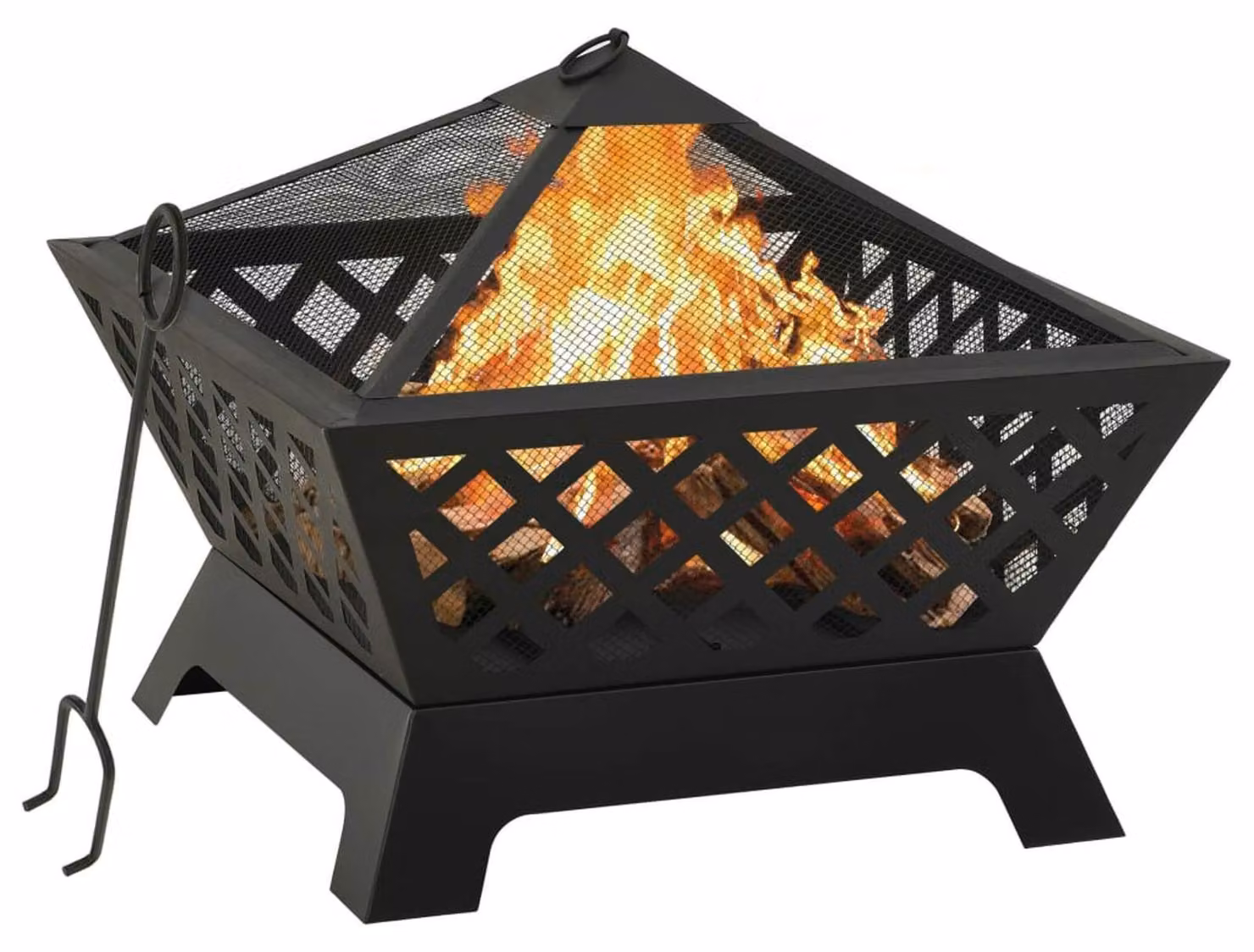 Boccia per fuoco rotonda - 64 x 64 x 53 cm - Acciaio legato