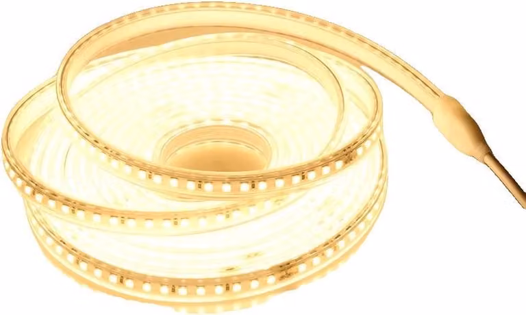 Striscia luminosa a LED, impermeabile, design flessibile, bianco caldo, 4M