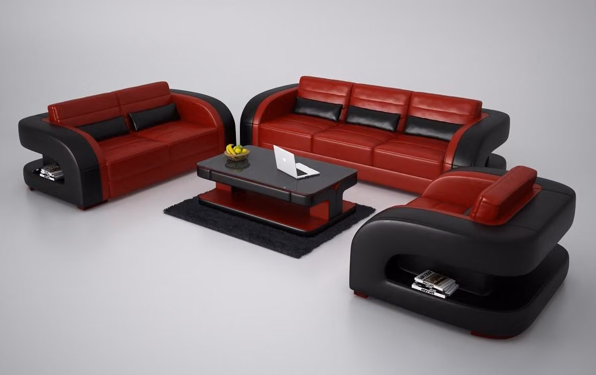 Sofagarnitur 3+2+1 Sitzer Set Design Sofa Polster Couchen Couch Modern Luxus