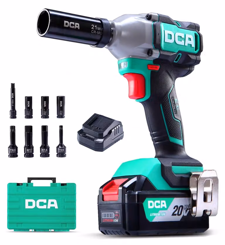 Avvitatore a percussione brushless - 20 Volt, 320 Nm - Mandrino autoserrante da 13 mm - Metallo