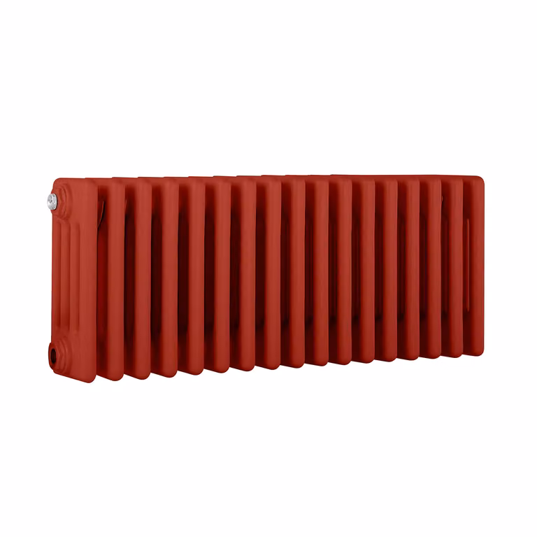 Radiatore Orizzontale a Colonne (4 Colonne) 300mm x 785mm - Rosso (Siamese Rosso) - Regent