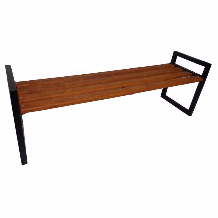 Panca da giardino senza schienale panca da giardino mobili da giardino panca in legno 180x60cm metallo legno panca da giardino mobili da giardino