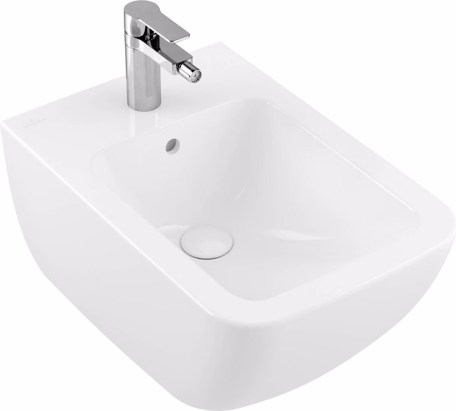 Villeroy & Boch Venticello bidet, 1 trou de robinetterie, avec trop-plein, mural, 375x560mm, 441100R1, 441100R1