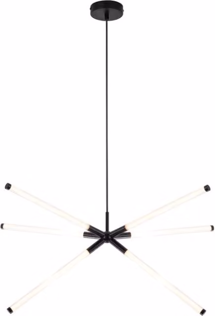 Lampada a sospensione minimalista NIVARO Rabalux con LED 36W in bianco e nero