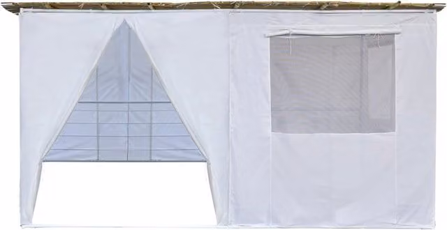Sukkah in kit NINA regolabile HABITAT ET JARDIN, L: 400 cm, P: 300 cm, H: 210 cm, colore bianco