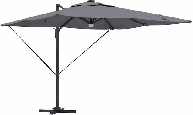 Ombrello | Parasol Roma Antracite 286 x 284 x 270 cm