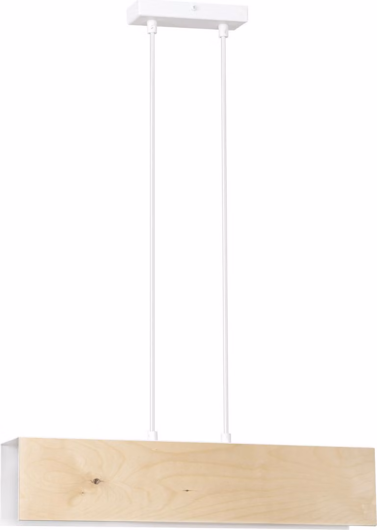 LAMPADA A SOSPENSIONE Emibig 2xE27 60W CARLO 2 BIANCA 611/2