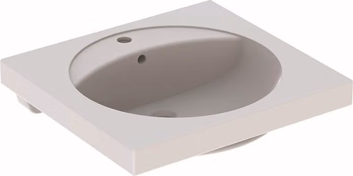 Lavabo Keramag Preciosa 253200, 60x55cm KeraTect bianco con foro per rubinetto, con sfioratore 253200600