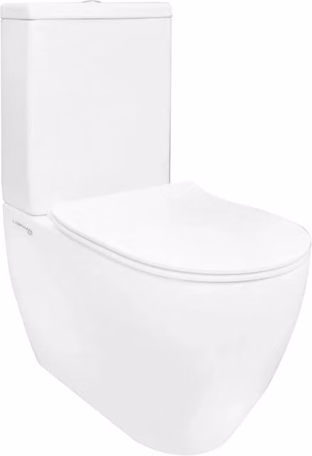 Vaso monoblocco Greta LINPH filo muro rimless bianco