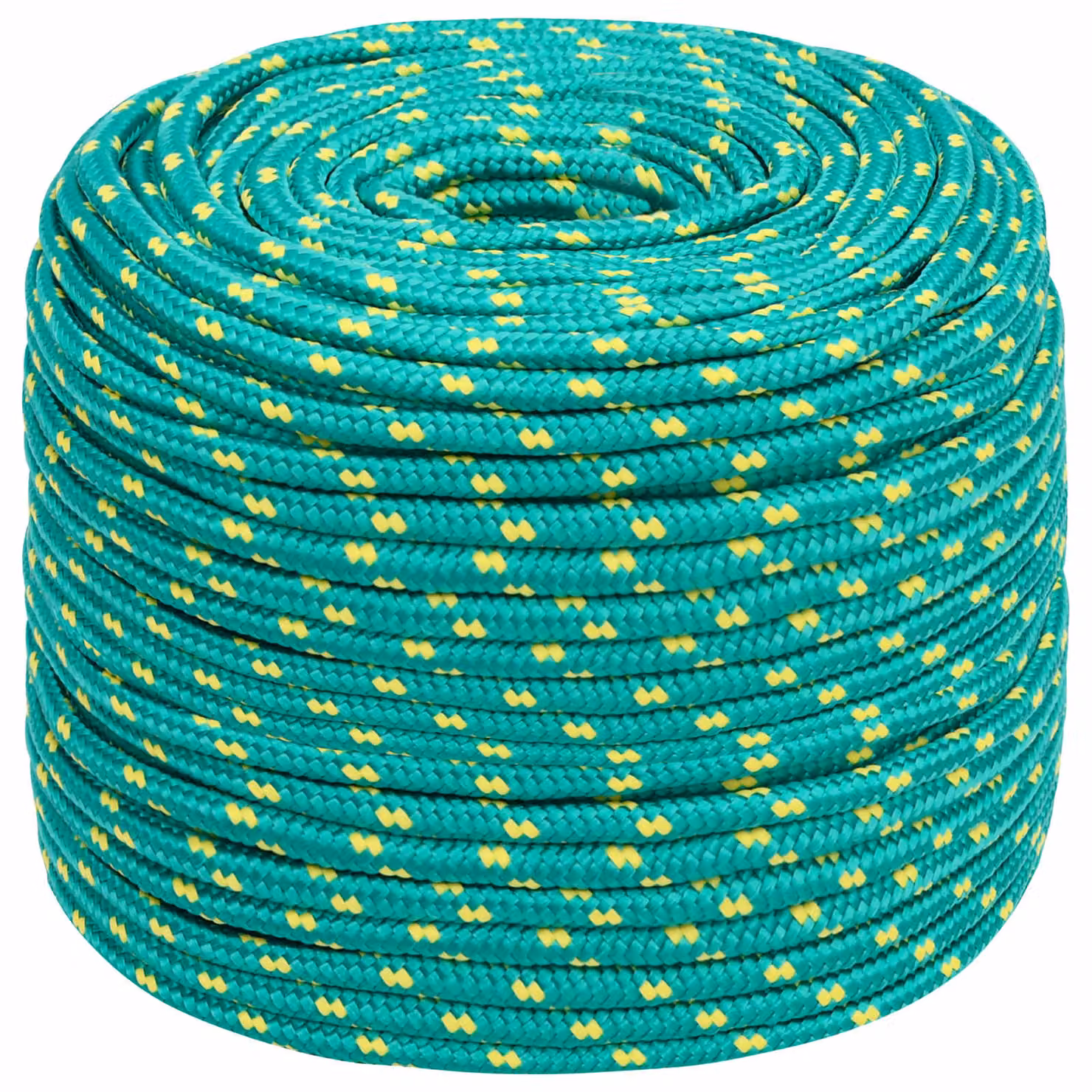 vidaXL Corda multiuso in plastica verde da 50 m con diametro di 10 mm