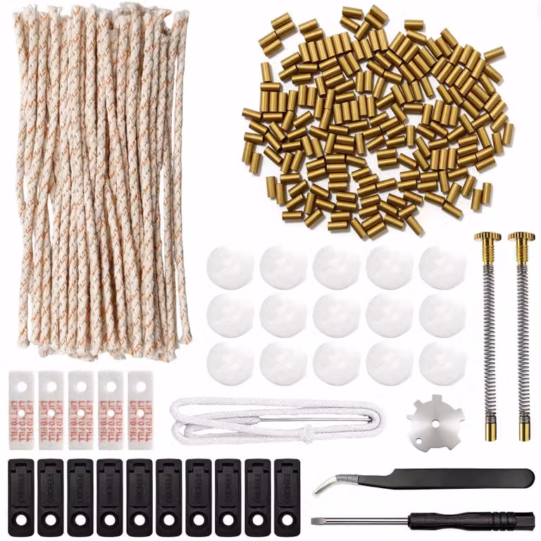 Kit universale di riparazione per accendini, composto da 286 pezzi