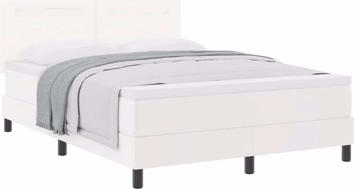 SYFAX™ Letto a molle con materasso Bianco 140 x 200 cm