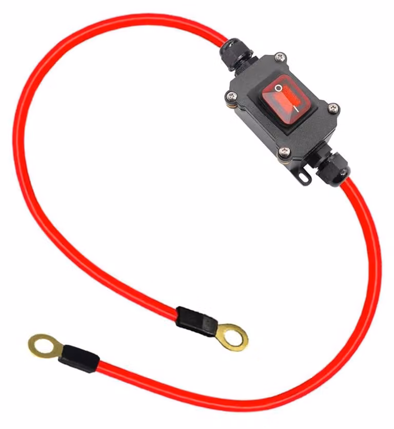 Interruttore a pulsante da incasso, 25A, grado di protezione IP67, alimentazione DC 12-24V, contatto DPST (normalmente aperto/chiuso)