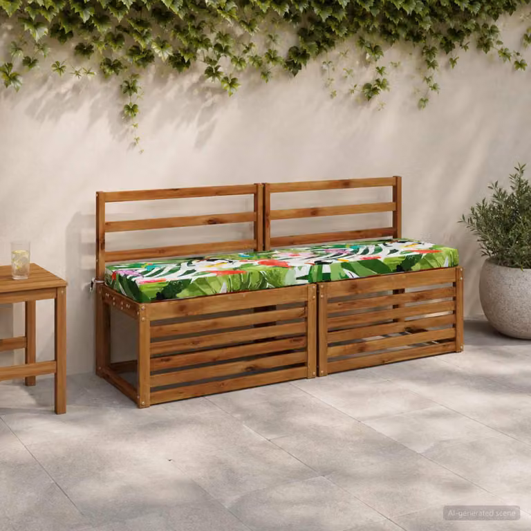 vidaXL Cuscino per panchina SOEST Multicolore con rivestimento rimovibile e resistente ai raggi UV in poliestere
