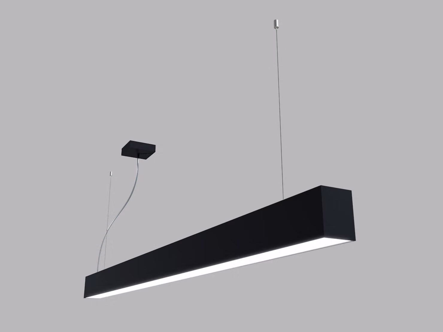 Apparecchio a sospensione LED2 LINO II P-Z CRI90, Variante: LINO II P-Z, 1500 mm, 37-49 W, 5180-6860 lm, nero, 3CCT