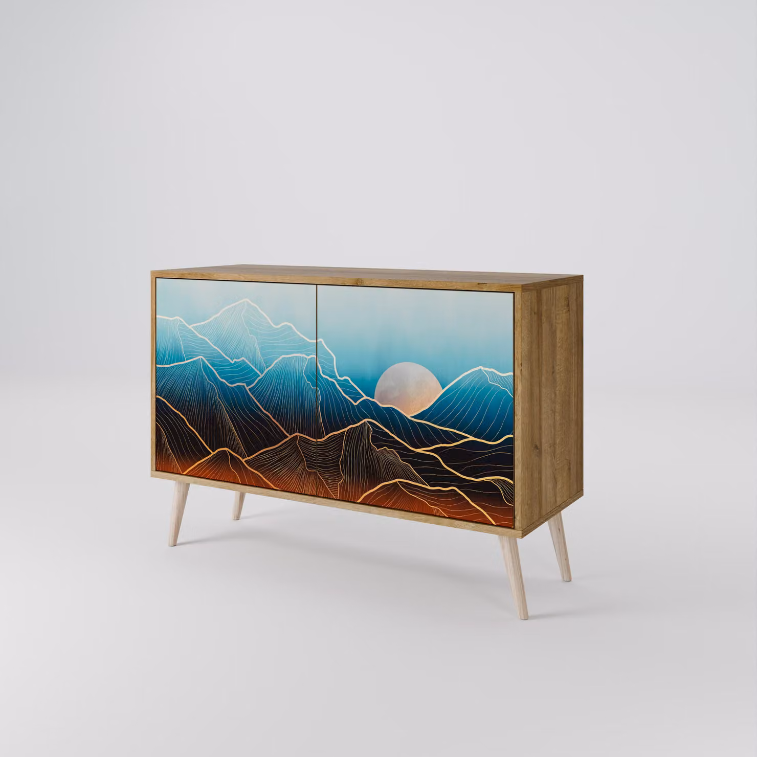 Cassettiera Spacerebels a 2 ante - credenza cassettiera - credenza alta - mobile guardaroba - soggiorno camera da letto - 57,5×111×42 (HxLxP)