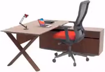 Schreibtisch Büromöbel Cheftisch Holzmöbel Designer Schreibarbeitsplatz
